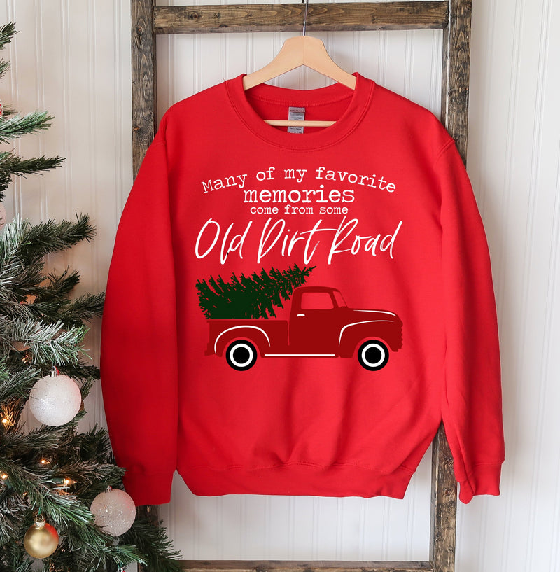 Old Dirt Road Christmas Sweatshirt